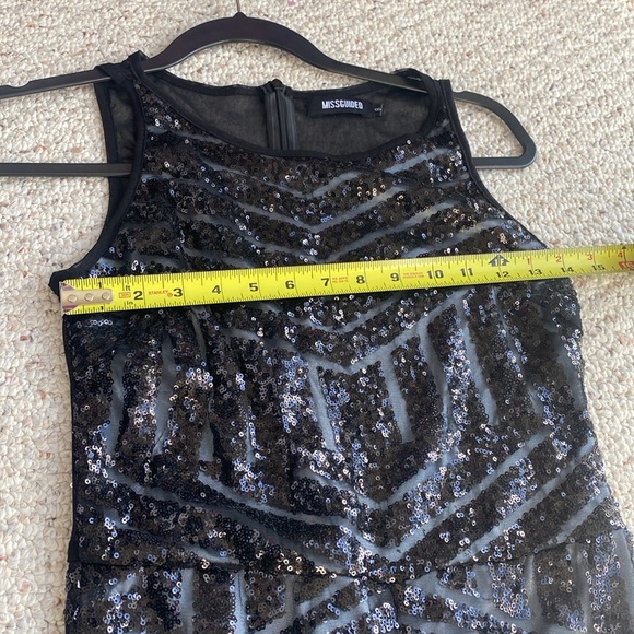 Black sequin jumpsuit size 8 uk. Fits like a 4 small Taylor swift bling party - Picture 8 of 14